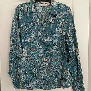 Chicos Multi color print shirt